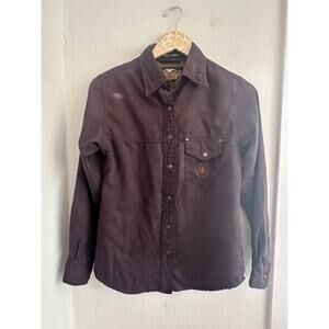 HARLEY DAVIDSON Women's Black Button Front Blouse | Size Small